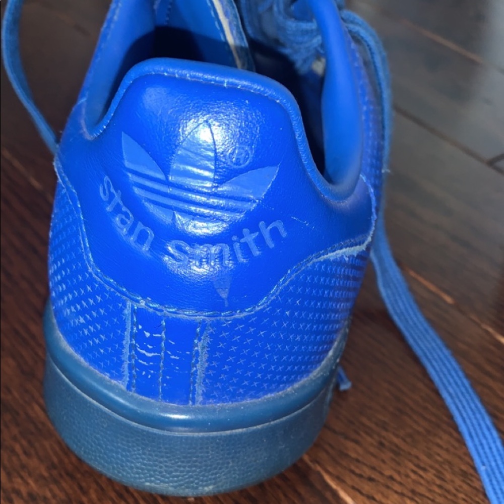 Blue Adidas Stan Smith sneakers